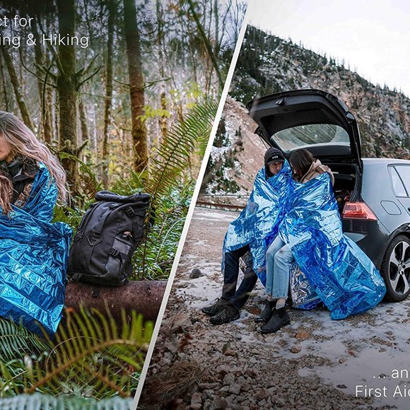 Emergency Blankets Extra Large Thermal Foil Space Blankets for Camping - Picture 12 of 12